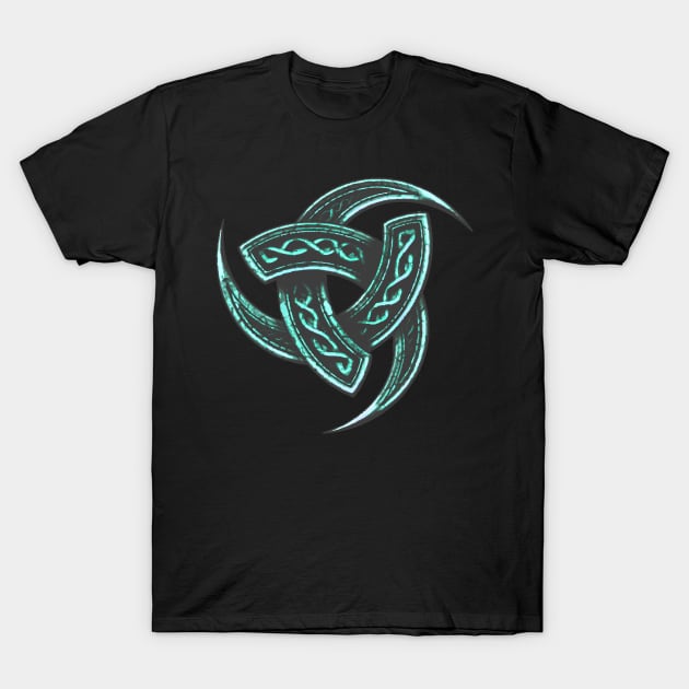 Odin Horns Endless Knot Viking Ragnarok Pagan Rebels T-Shirt by Lamink